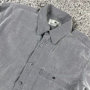 VTG Carroll & Co Shirt Men's Size Medium Gray Soft Denim Long Sleeve Button Up